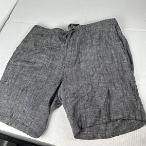 Williams & Kent Men's XL Shorts Pockets‎ Drawstring 55% Linen 637